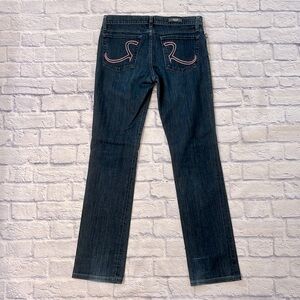 Rock & Republic Stella Jeans Straight Leg Dark Wash Blue Denim Jeans Size 31
